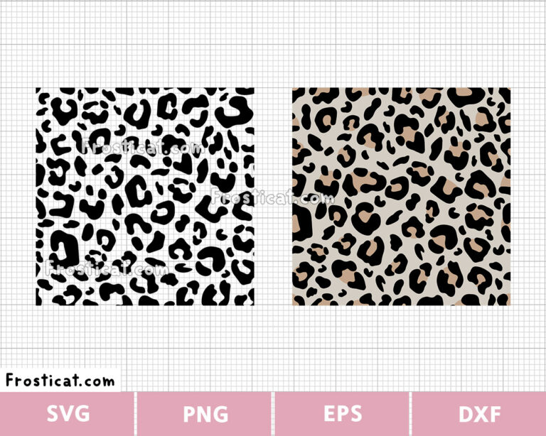 Seamless Leopard Print Pattern Svg, Jaguar, Leopard Svg