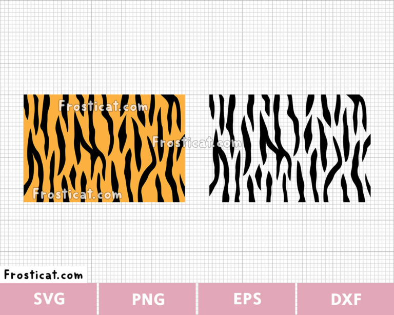 Orange Tiger Stripes Svg, Tiger Svg, Tiger Pattern