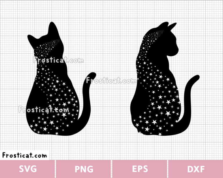 Star Cat Svg Bundle, Halloween Svg, Halloween Cat