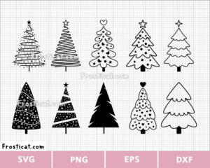 Christmas Tree Svg Bundle, Christmas Svg, Winter Svg