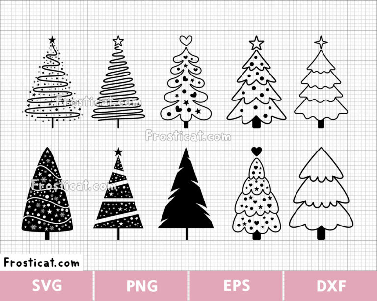 Christmas Tree Svg Bundle, Christmas Svg, Winter Svg