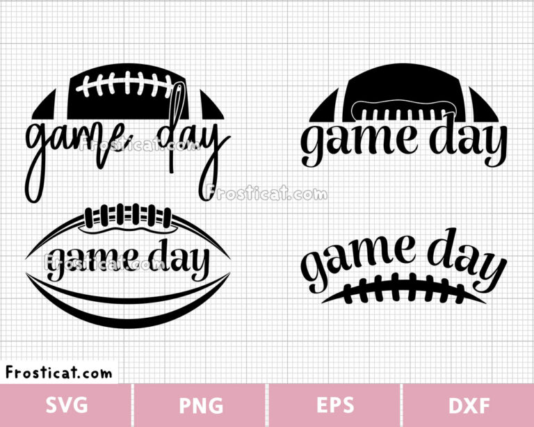 Game Day Svg Bundle, American Football Svg, College Football