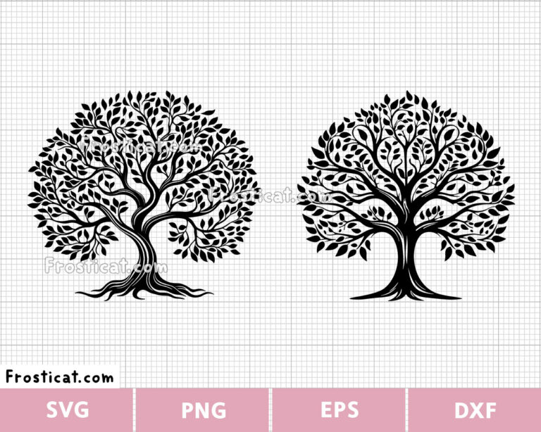 Oak Tree Svg Bundle, Leaf Svg, Tree Branch, Nature