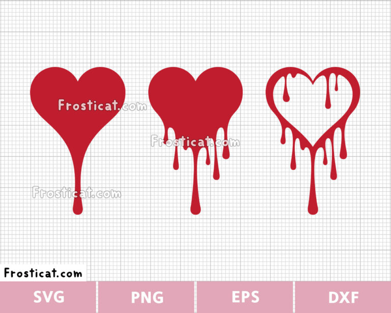 Bleeding Hearts Svg Bundle, Valentine Svg, Love Svg