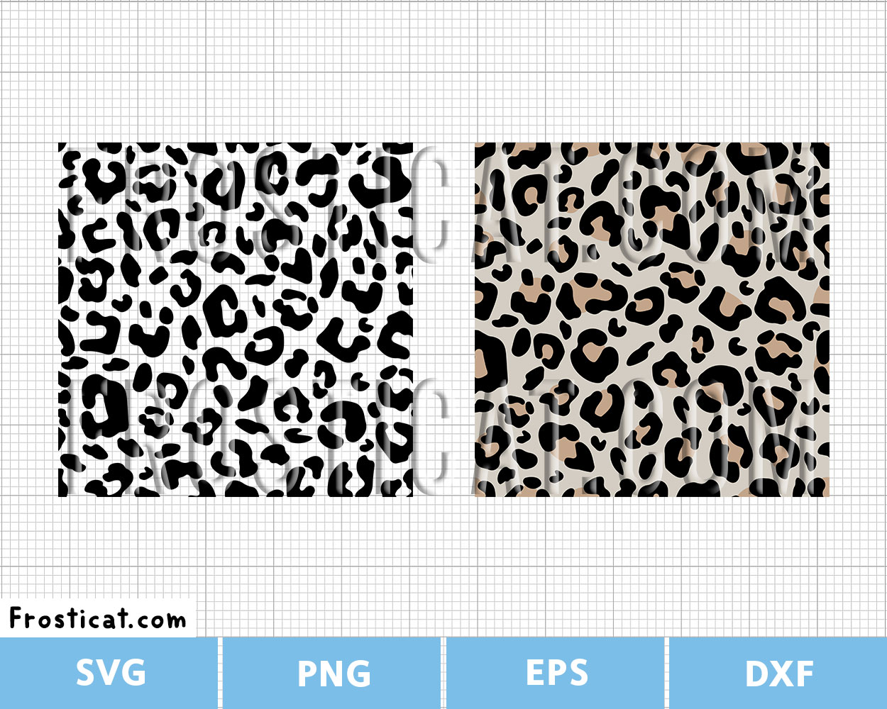 Seamless Leopard Print Pattern Svg, Jaguar, Leopard Svg