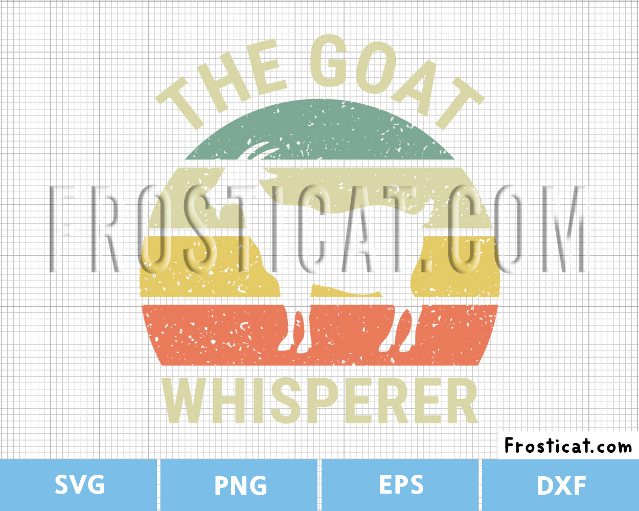 The Goat Whisperer Svg, Goat Svg, Vintage, Retro Goat Svg