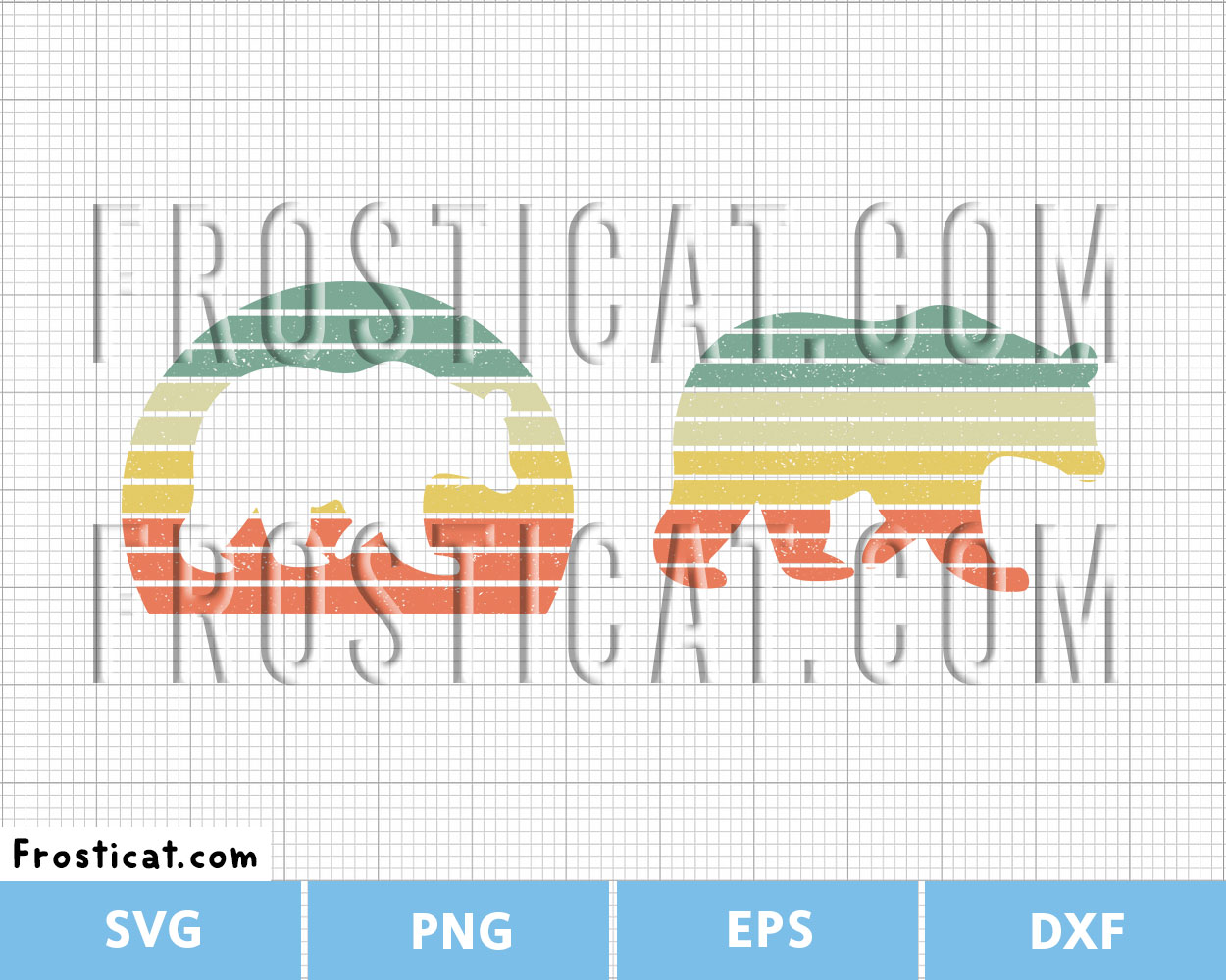 Retro Vintage Bear Svg, Bear Svg, Black Bear Svg, Polar Bear Svg