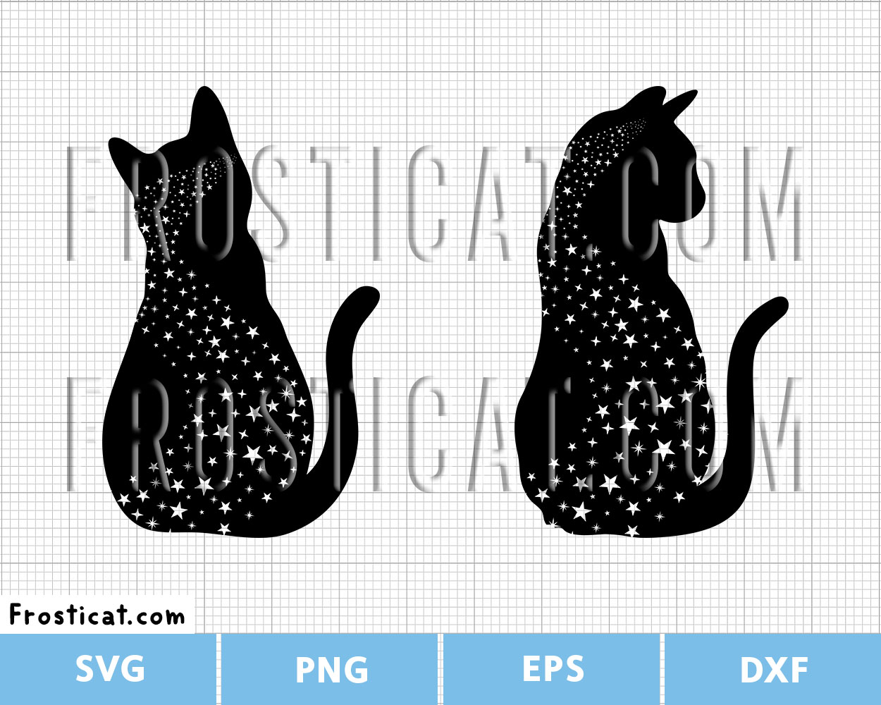 Star Cat Svg Bundle, Halloween Svg, Halloween Cat