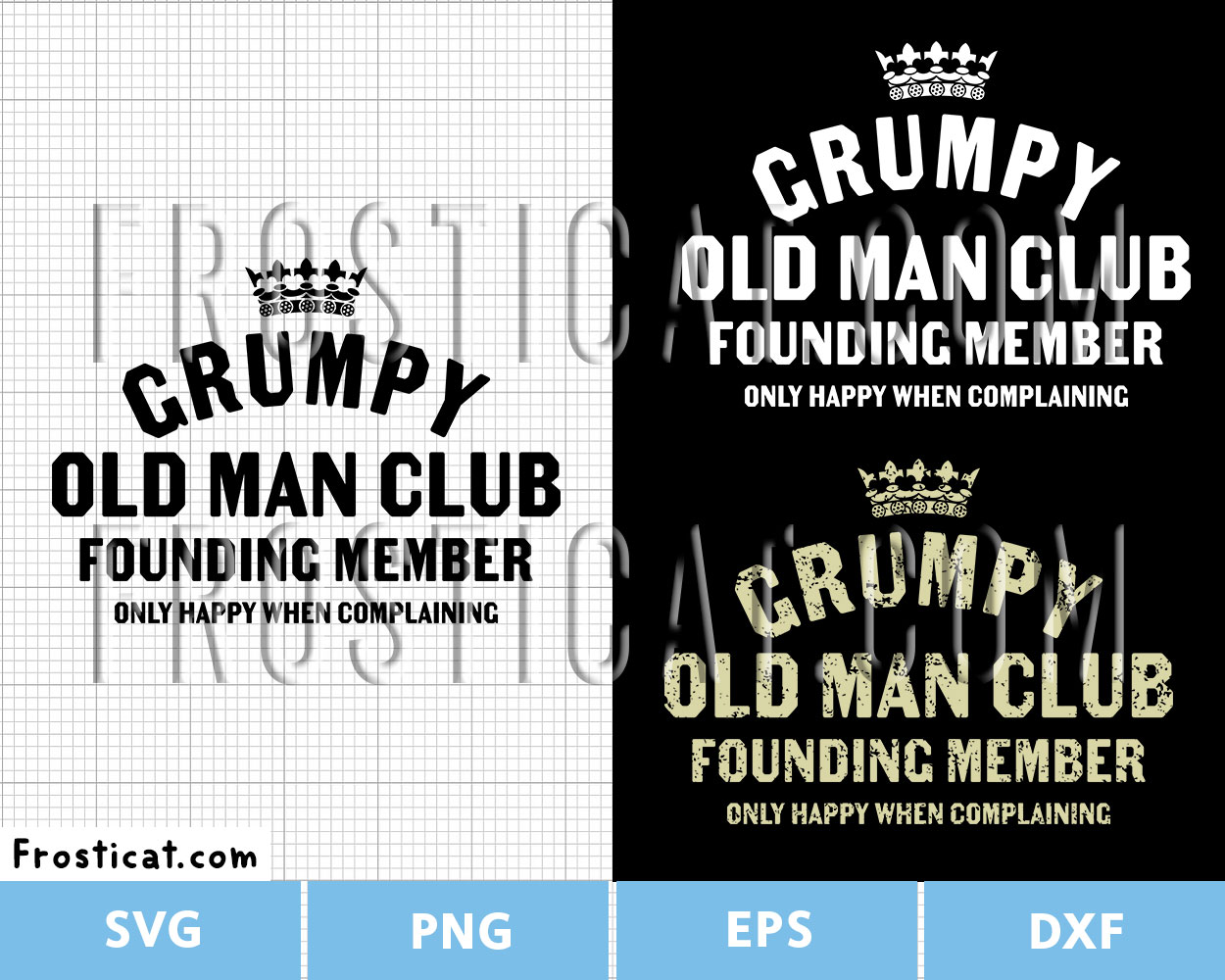 Grumpy Old Man Club Svg, Grandpa Birthday Svg, Funny Grandpa
