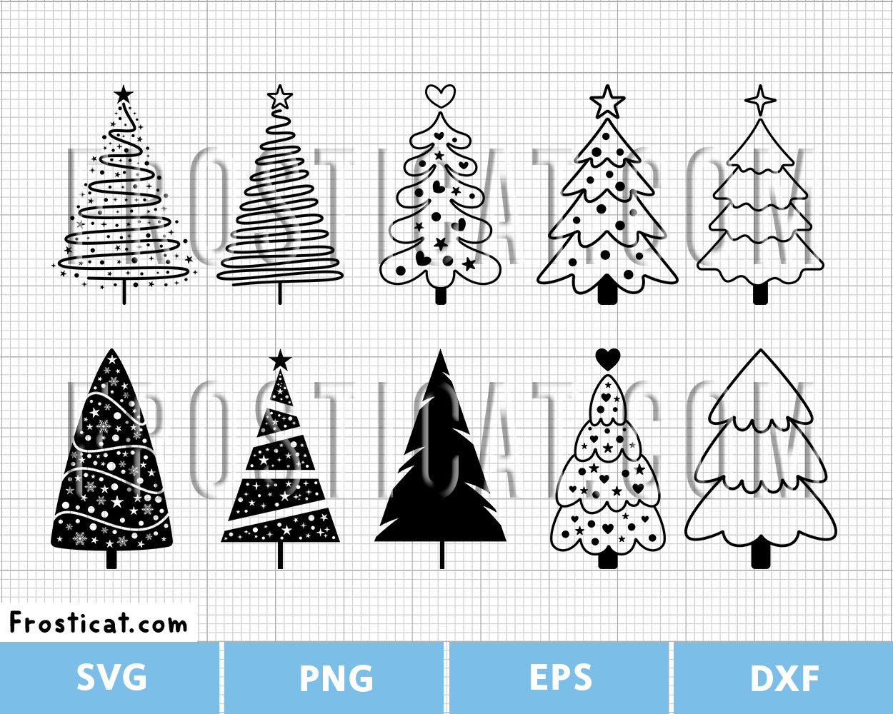 Christmas Tree Svg Bundle, Christmas Svg, Winter Svg