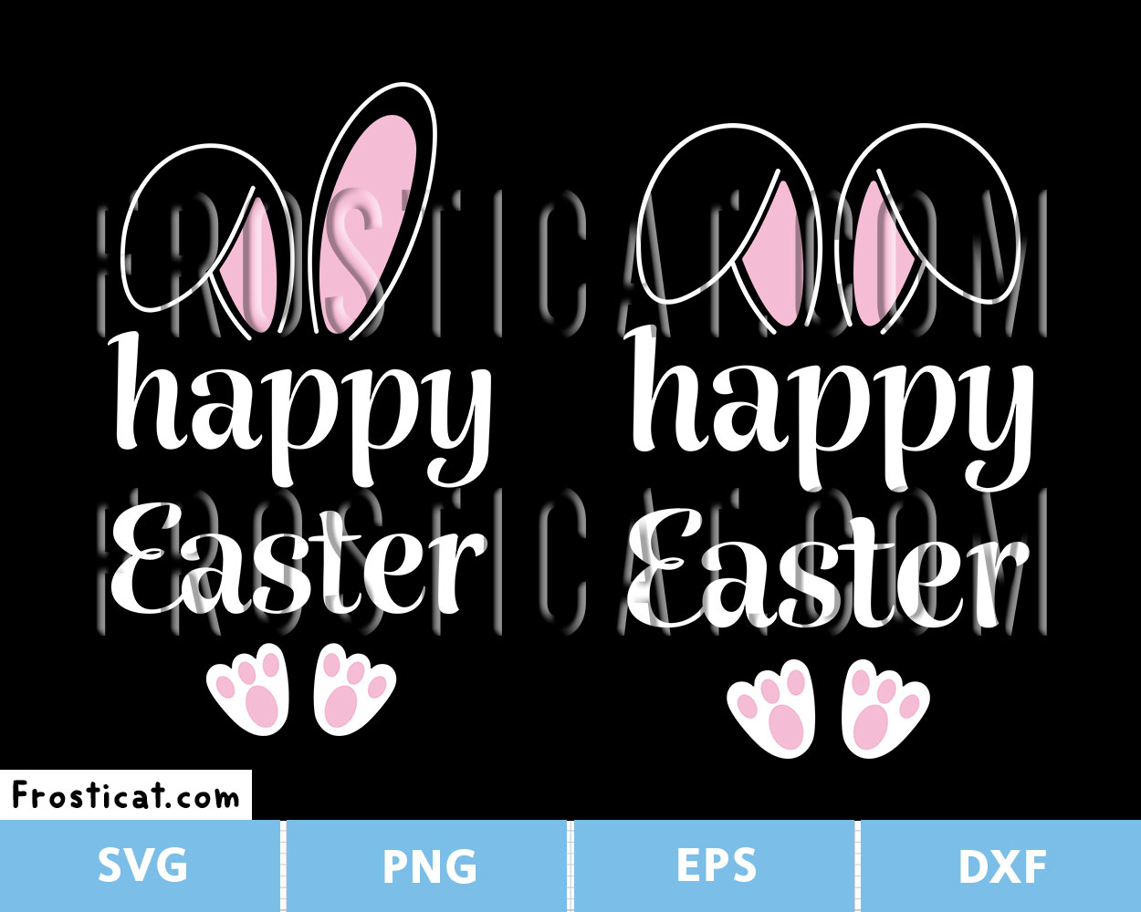 Happy Easter Bunny Svg, Easter Svg, Rabbit Svg, Bunny Svg
