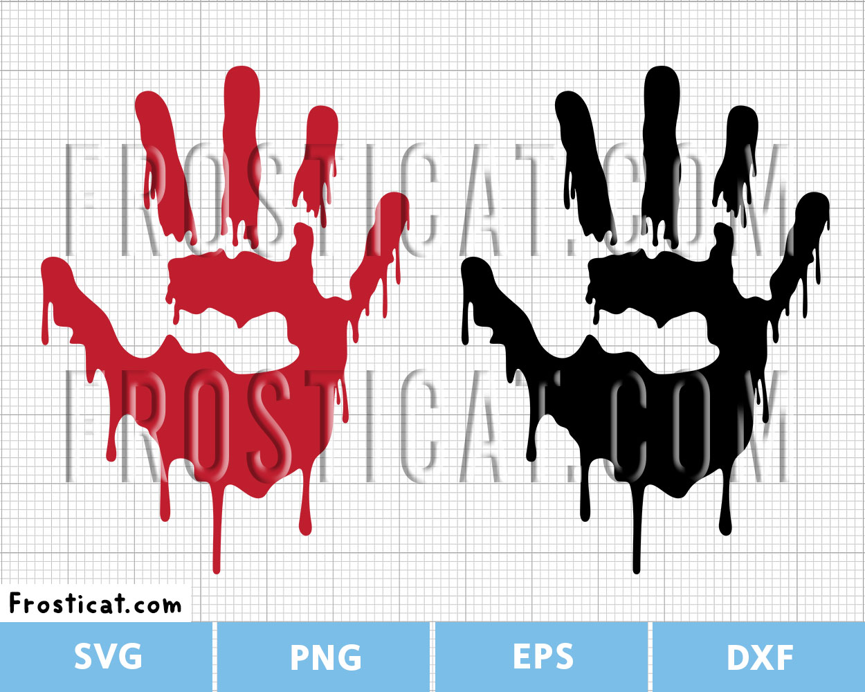Bloody Hand Svg, Halloween Svg, Horror Svg, Handprint Svg