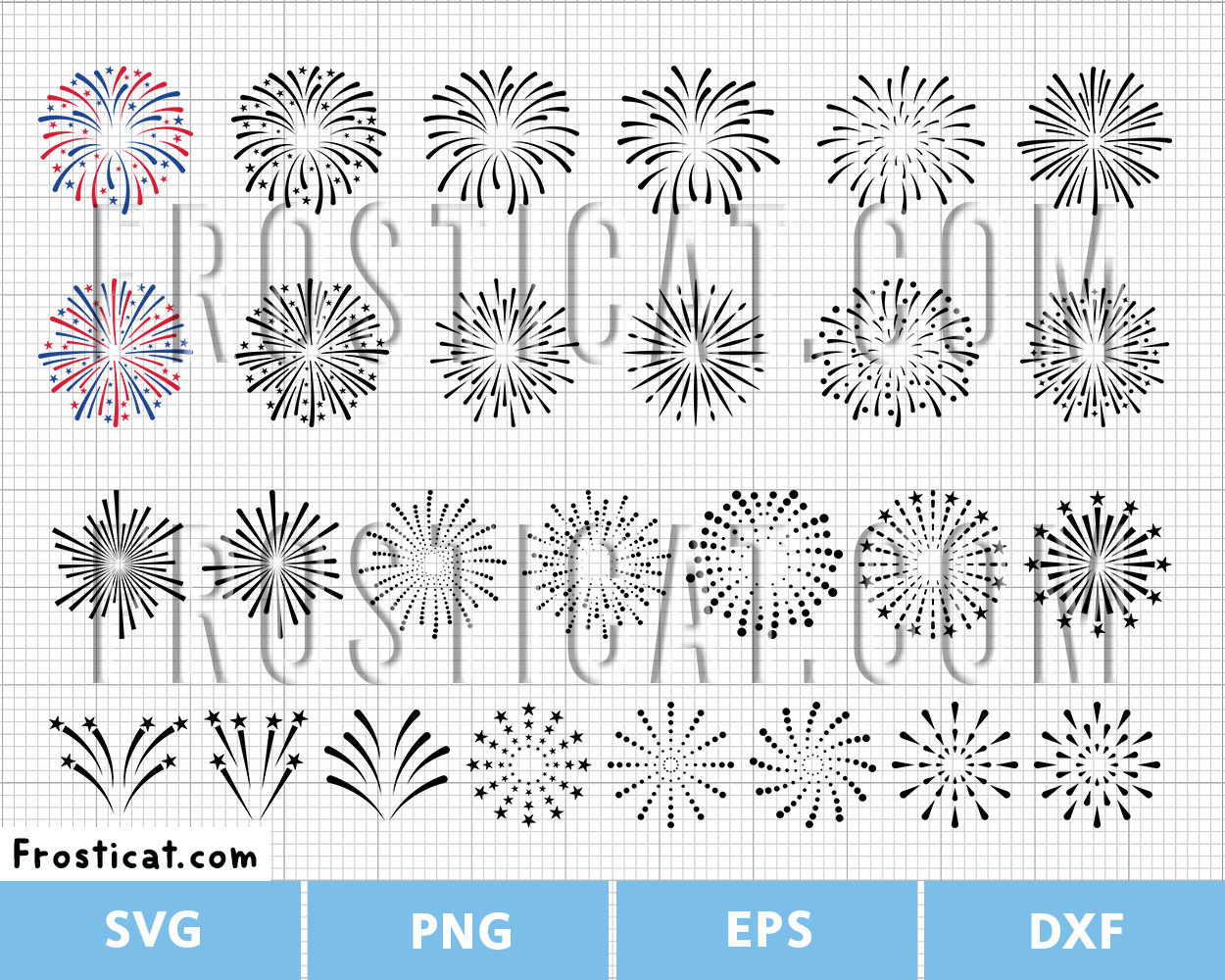 Firework Carnival Svg Bundle, 4th Of July Svg, Independence Day