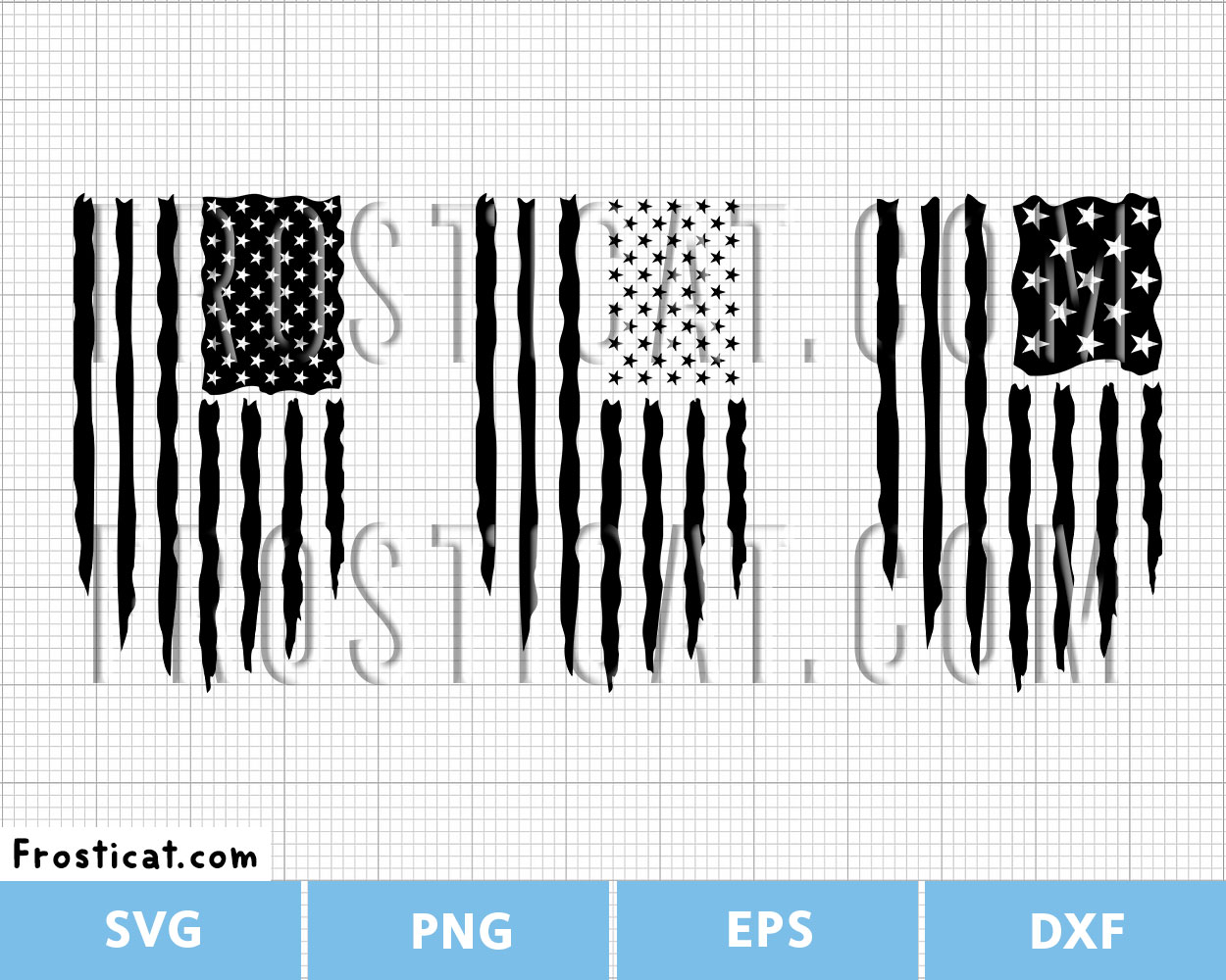 Distressed USA Flag Svg, Retro Flag Svg, 4th Of July Svg