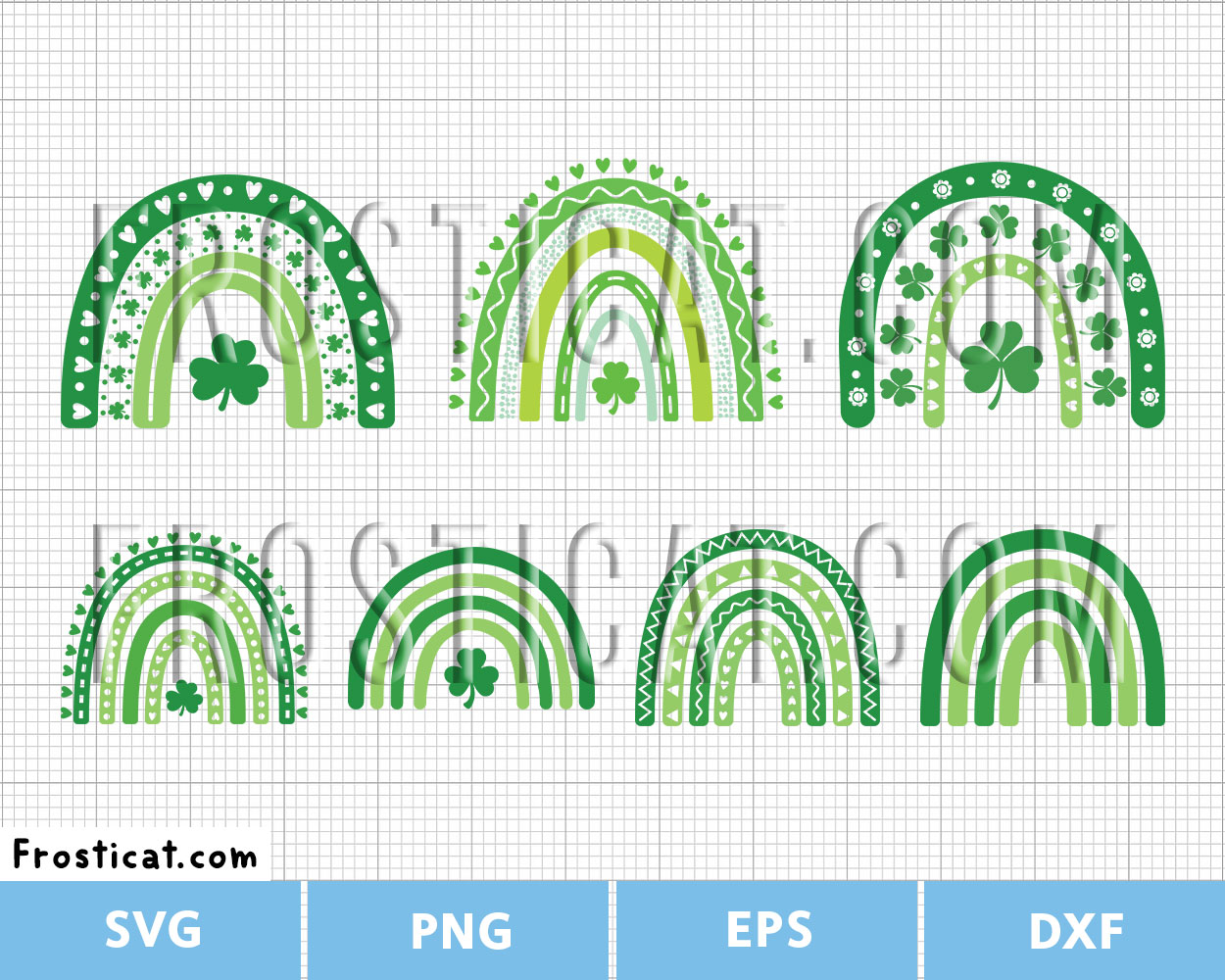 St Patricks Day Rainbow Svg, Rainbow Svg, Lucky Svg