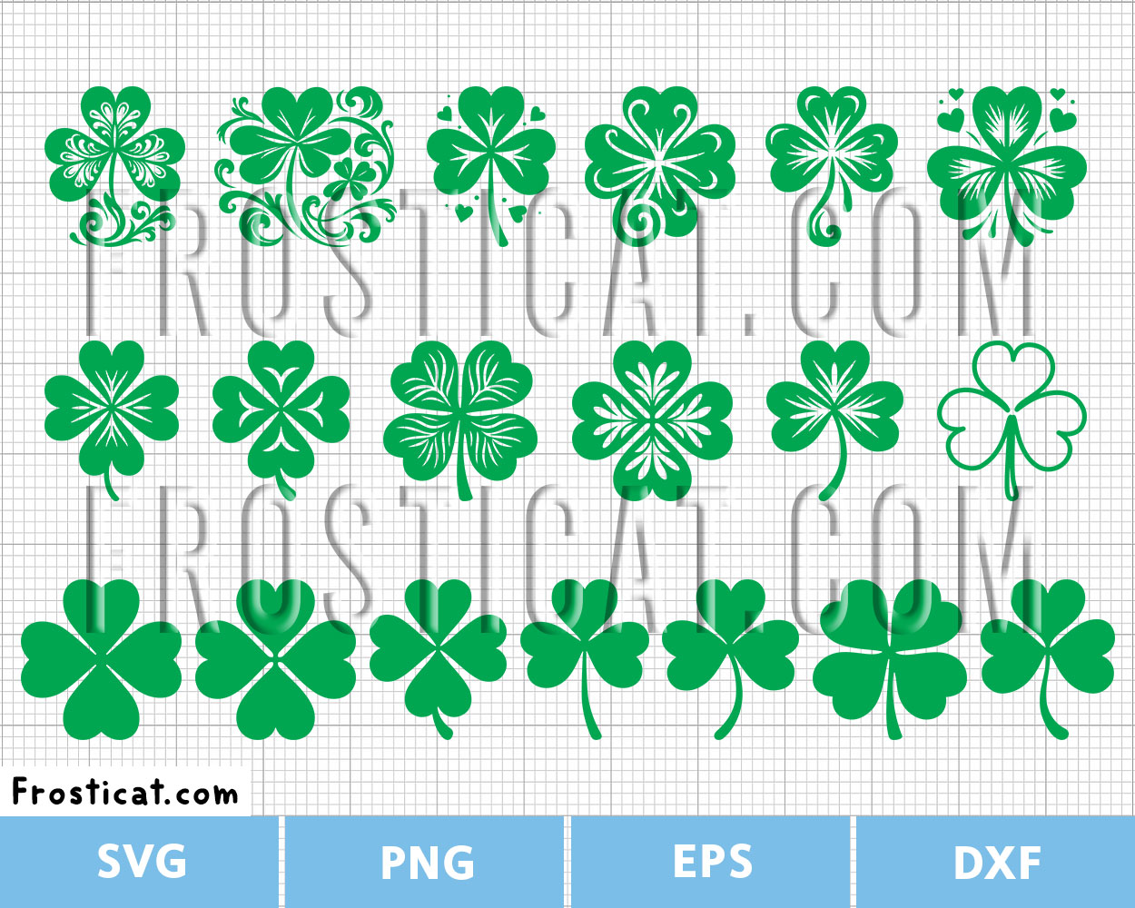 Shamrock Svg Bundle, St Patricks Day Svg, Lucky Svg