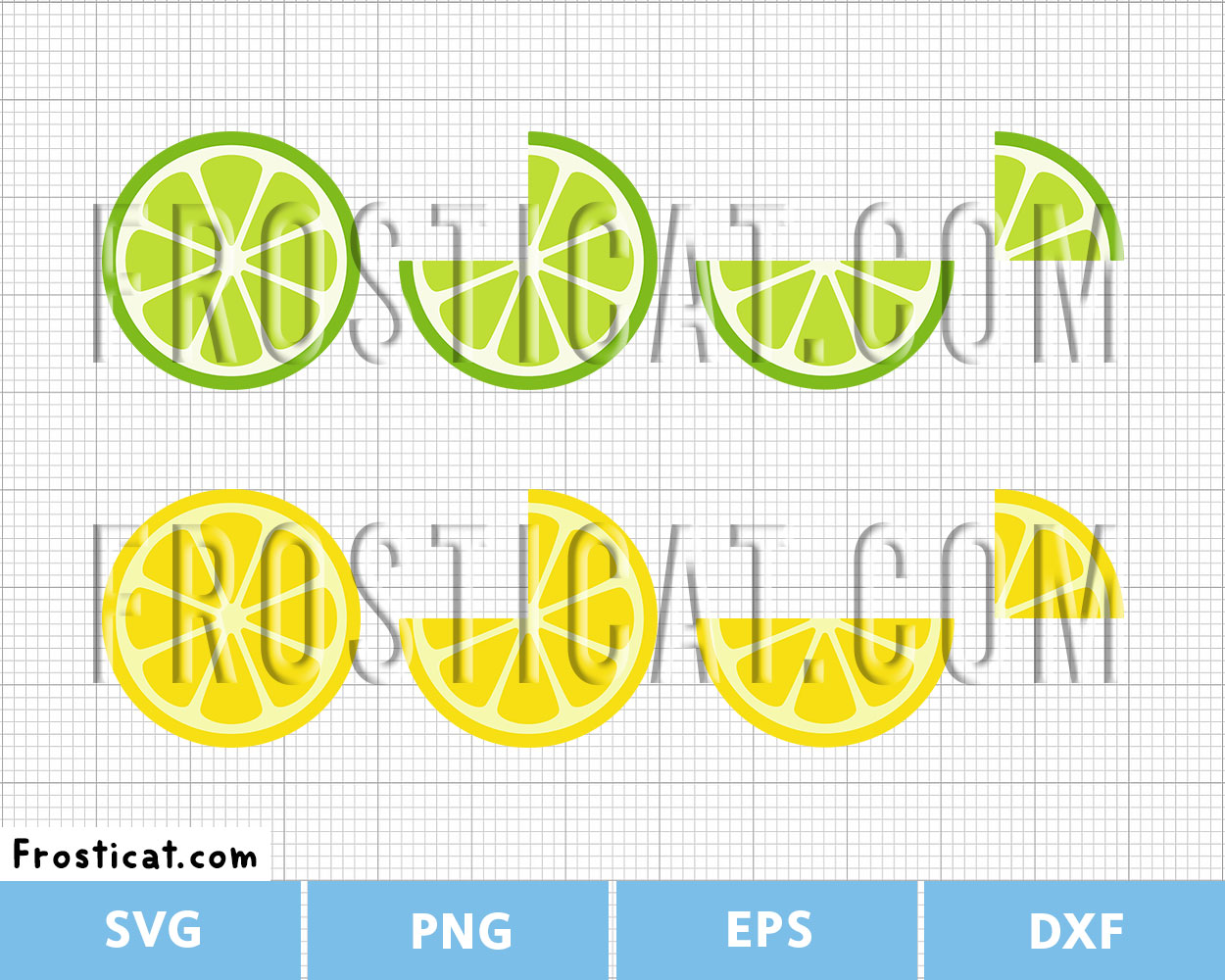 Lime and Lemon Svg Bundle, Summer Svg, Fruit Svg, Lemonade