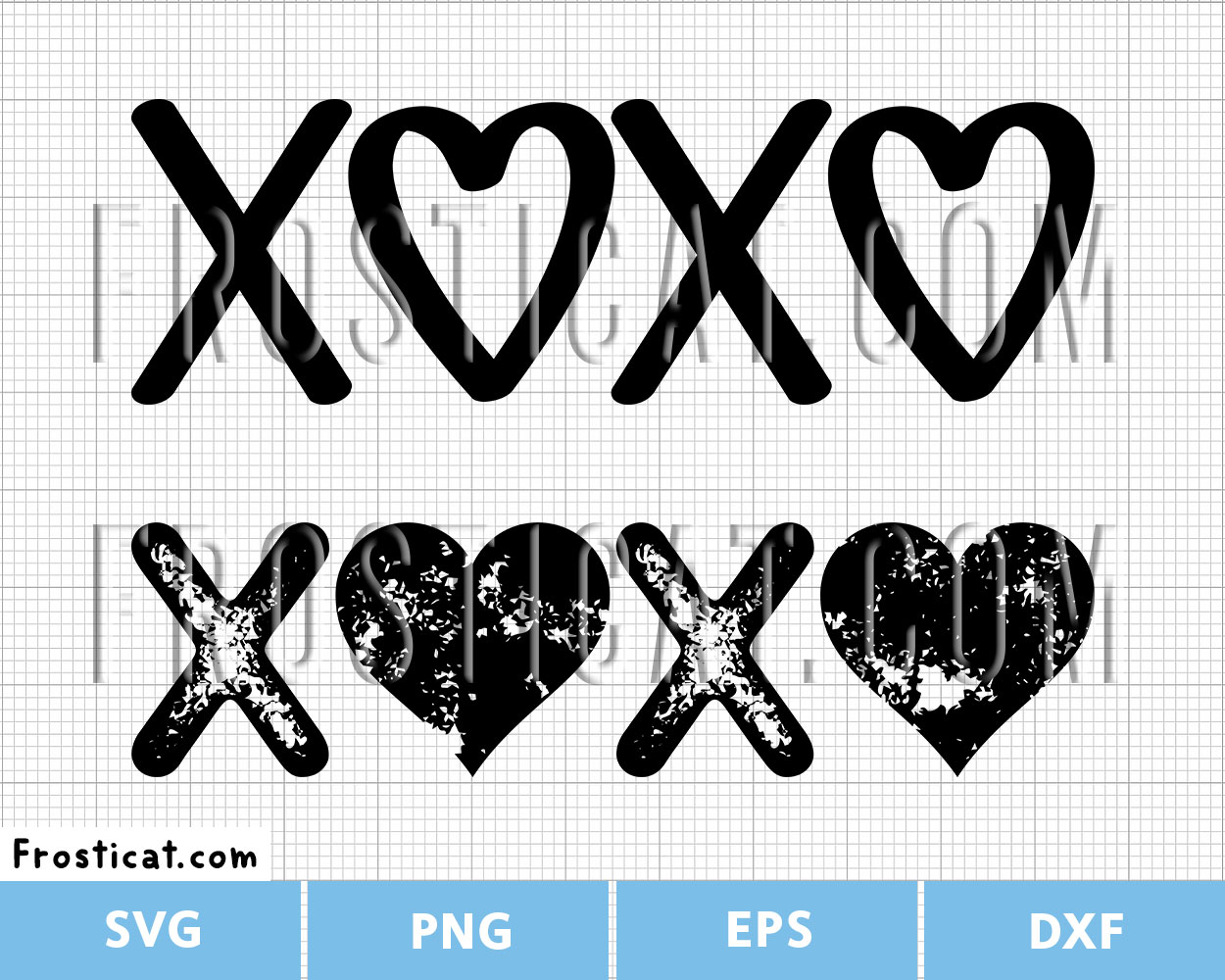 Valentine Xoxo Svg, Valentines Day Svg, Love Svg, Kiss Svg