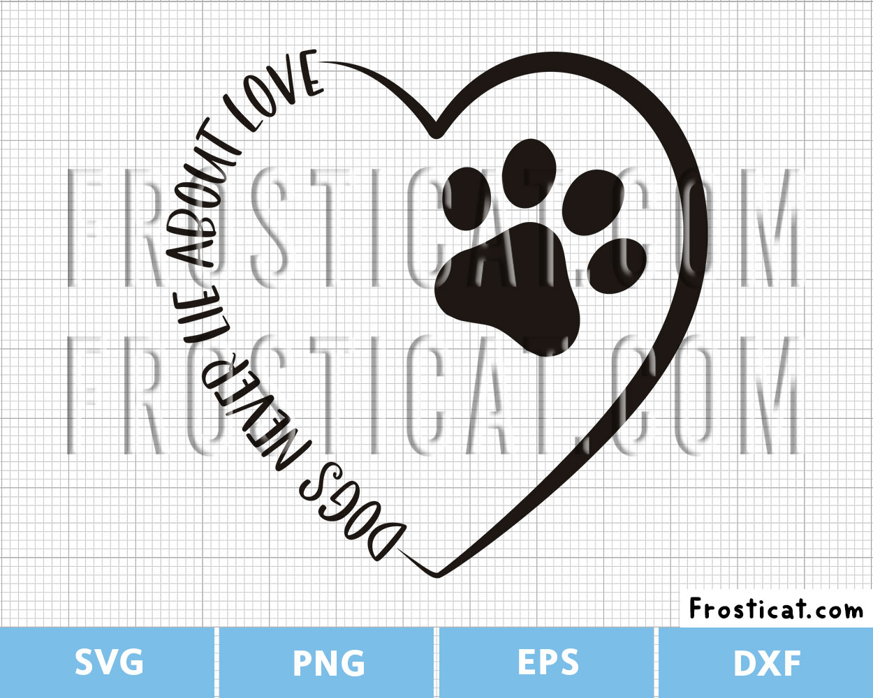 Dogs Never Lie About Love Svg, Dog Svg, Puppy Svg