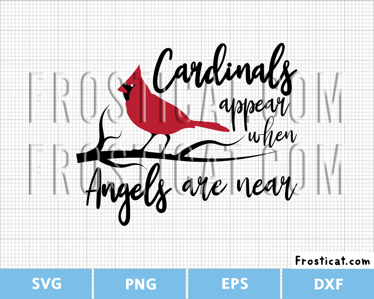 Cardinals Appear When Angles Are Near Svg, Memorial Svg