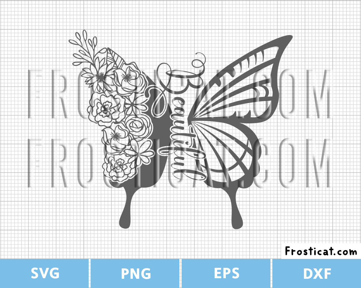 Beautiful Floral Butterfly Svg, Monarch Butterfly Svg, Beautiful Svg