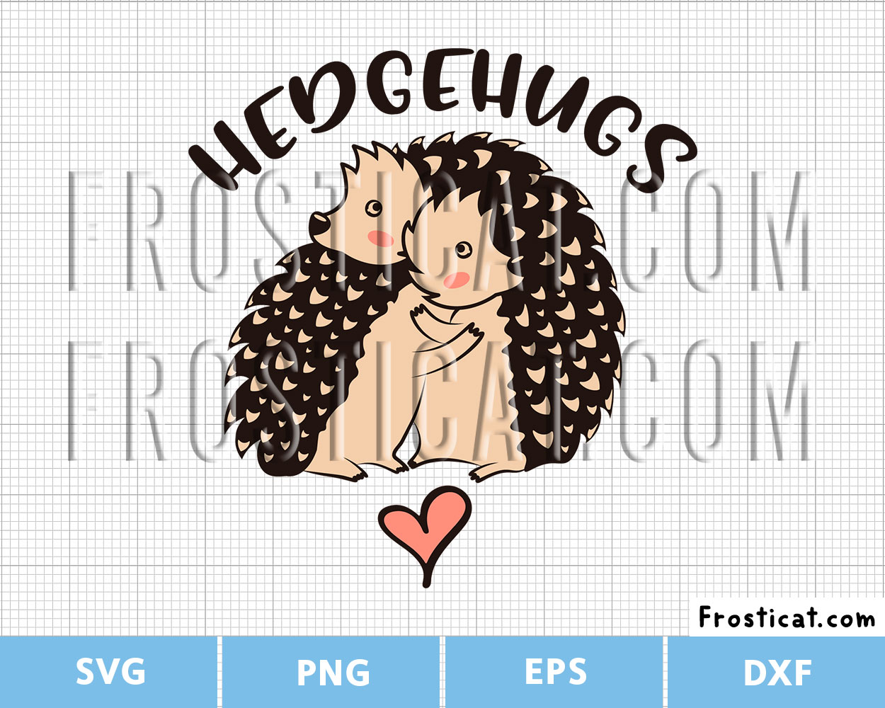 Hedgehog Hugs Svg, Hedgehugs Svg, Valentine Svg