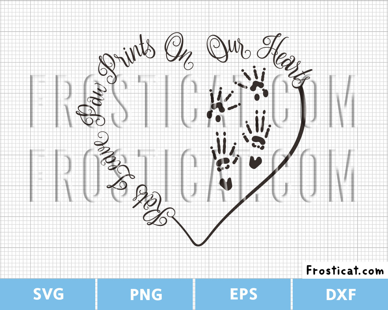 Rats Leave Paw Prints In Our Hearts Svg, Pet Memorial Svg