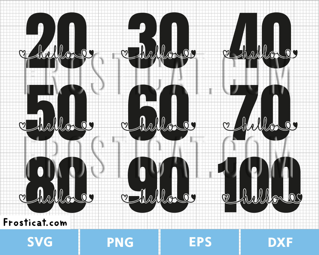 Birthday Hello Svg Bundle, Birthday Svg, Birthday Quote Svg