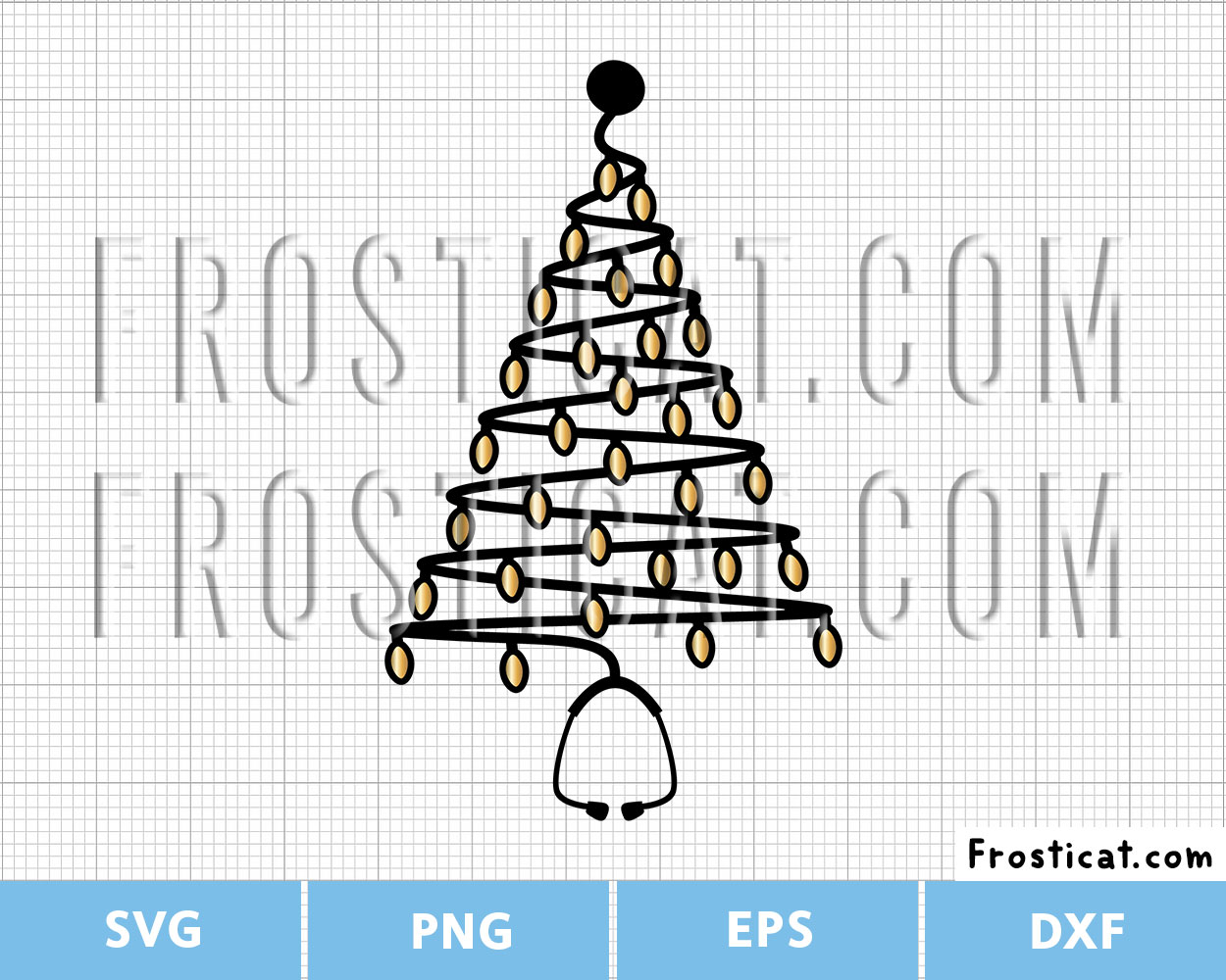 Stethoscope Christmas Tree Svg, Christmas Svg, Nurse Svg
