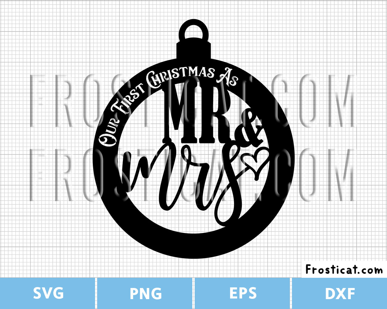 Our First Christmas As Mr And Mrs Svg, Christmas Svg