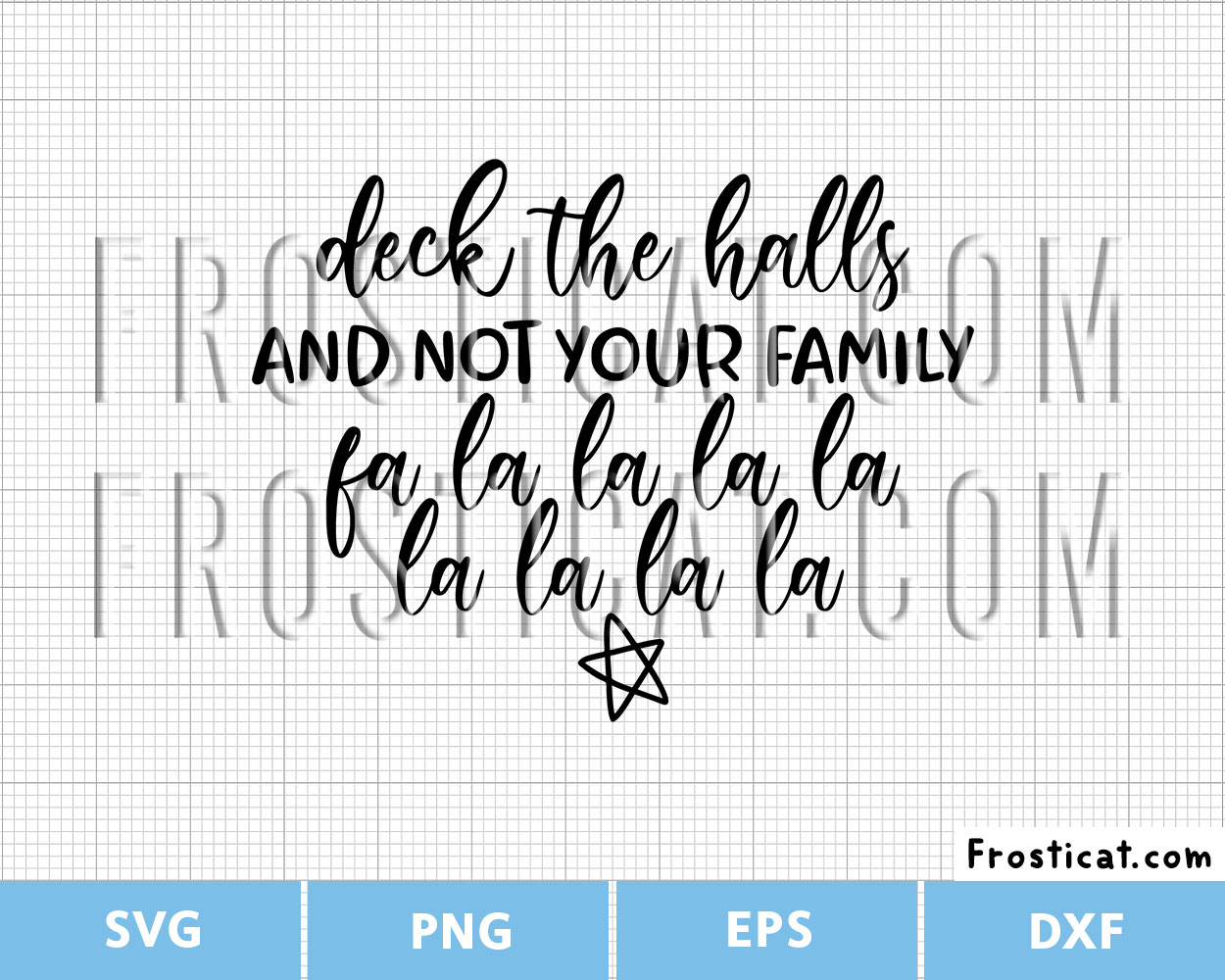 Deck The Halls Funny Svg, Christmas Svg, Heart Svg