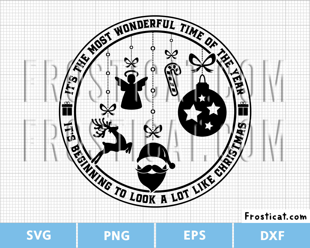 Its The Most Wonderful Time Of The Year Badge Logo Svg