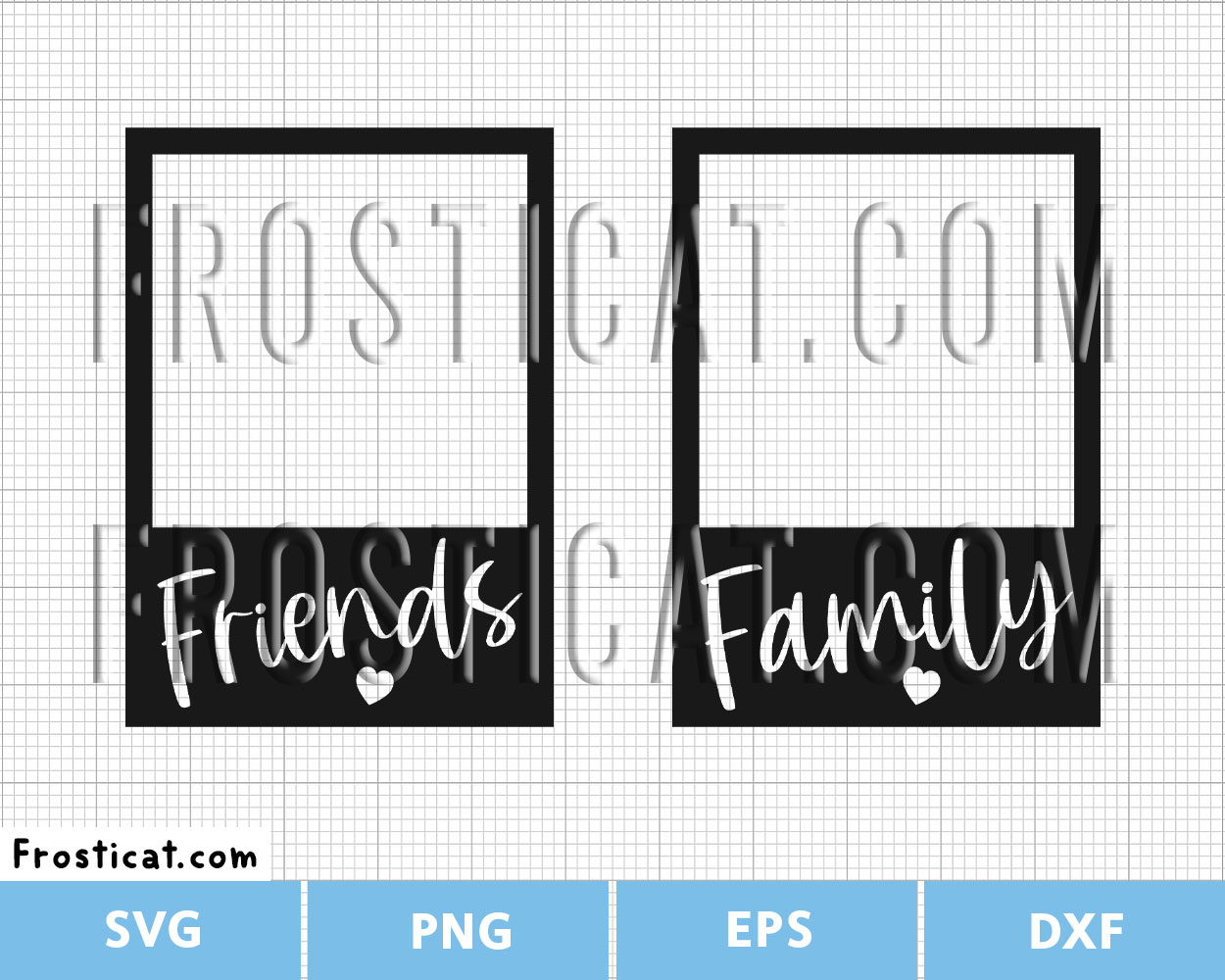 Friends Family Photo Frame Svg Bundle, Picture Frame Svg