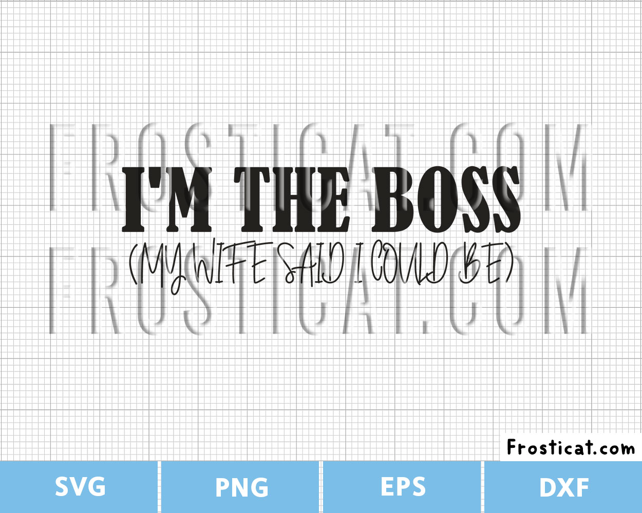 Im The Boss My Wife Said I Could Be Svg, Husband Svg
