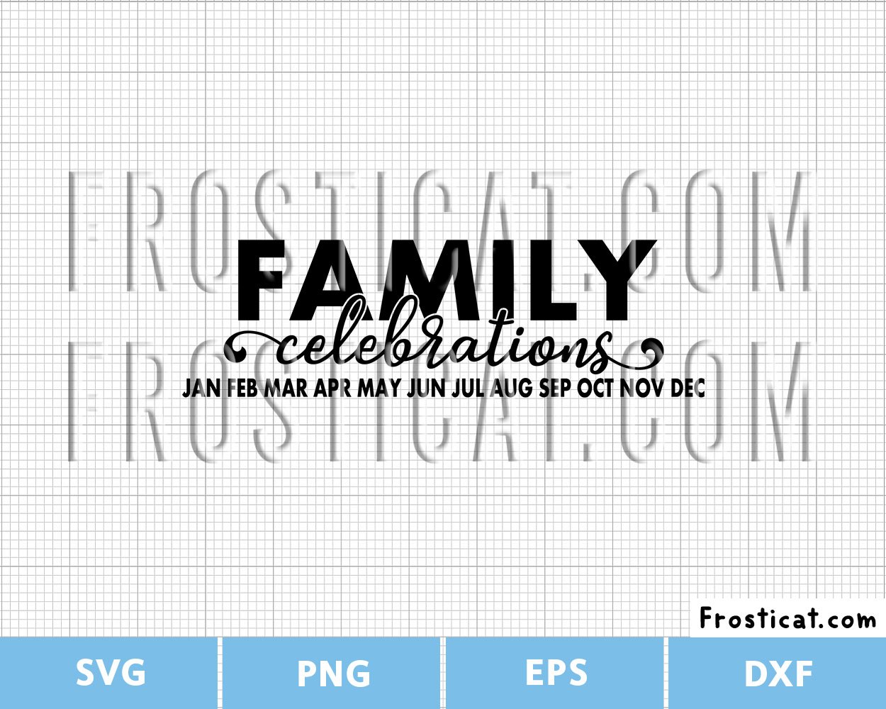 Family Celebrations Svg, Celebration Board, Wood Family Sign Svg
