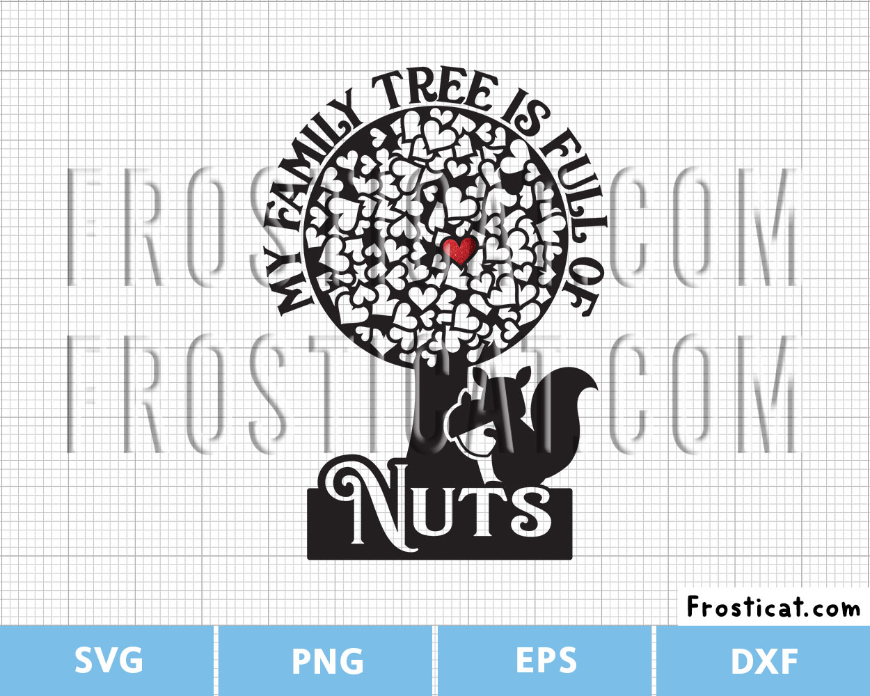 My Family Tree Is Full Of Nuts Svg, Funny Family Svg, Ancestry