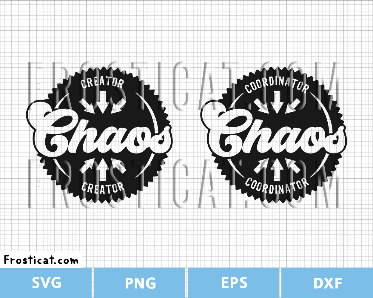 Parent Kids Chaos Creator Coordinator Svg Bundle
