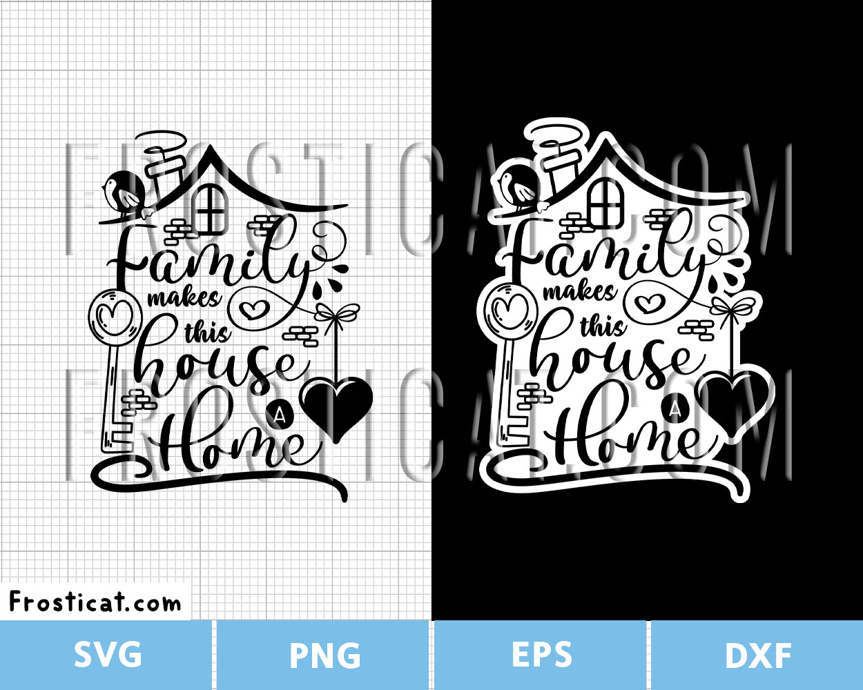 Family Make This House A Home Svg, Family Sign Svg