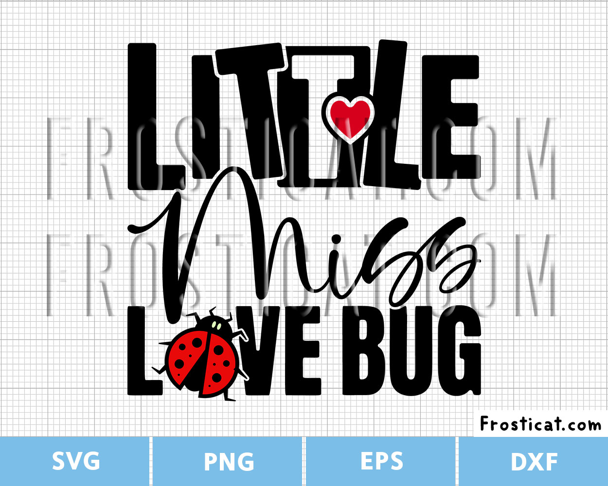 Little Miss Love Bug Svg, Baby Girl Svg, Little Girl Svg, Bug Svg