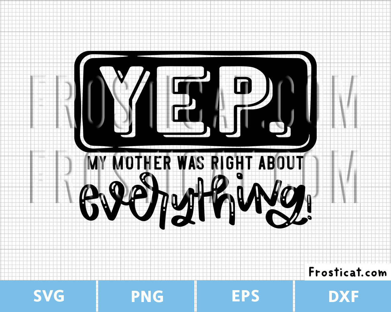 Yep My Mother Was Right About Everything Svg, Mothers Day Svg