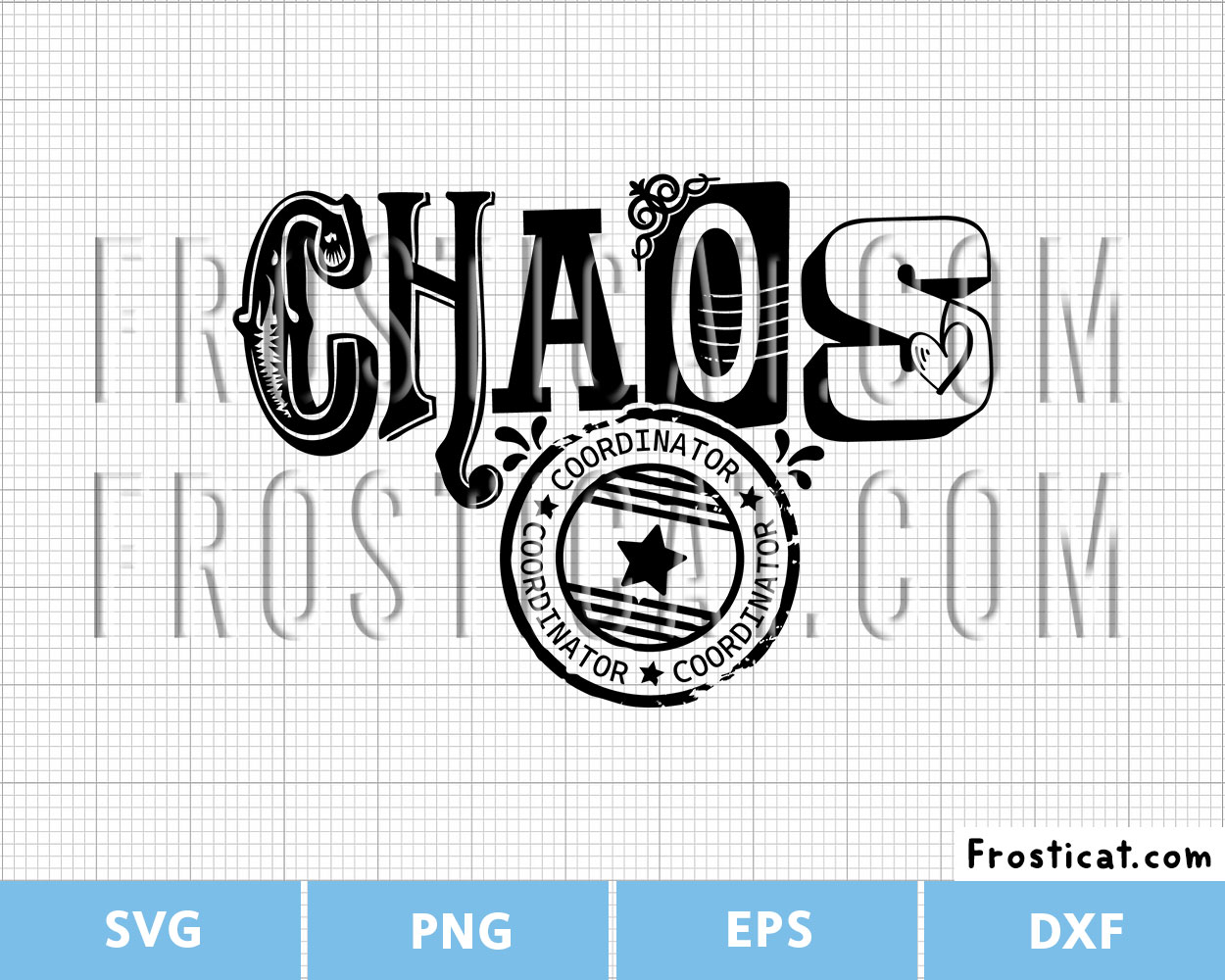 Chaos Coordinator Svg, Funny Quote Svg, Family Outfits Svg