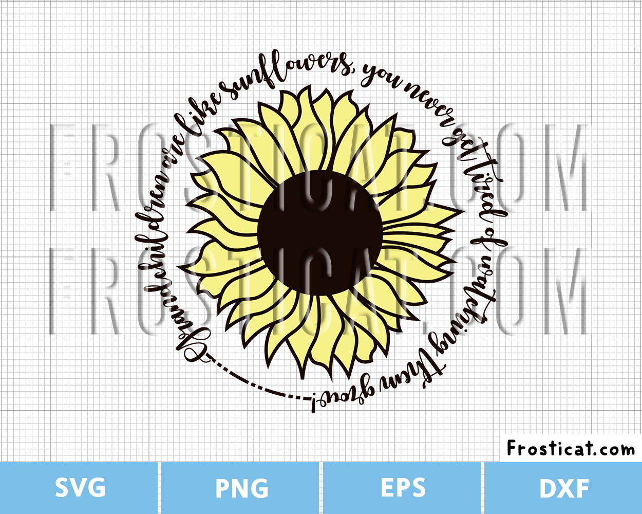 Grandchildren Are Likes Sunflowers Svg, Grandma Svg