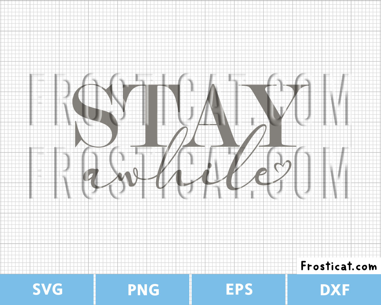 Stay Awhile Home Welcome Mat Svg, Doormat Svg