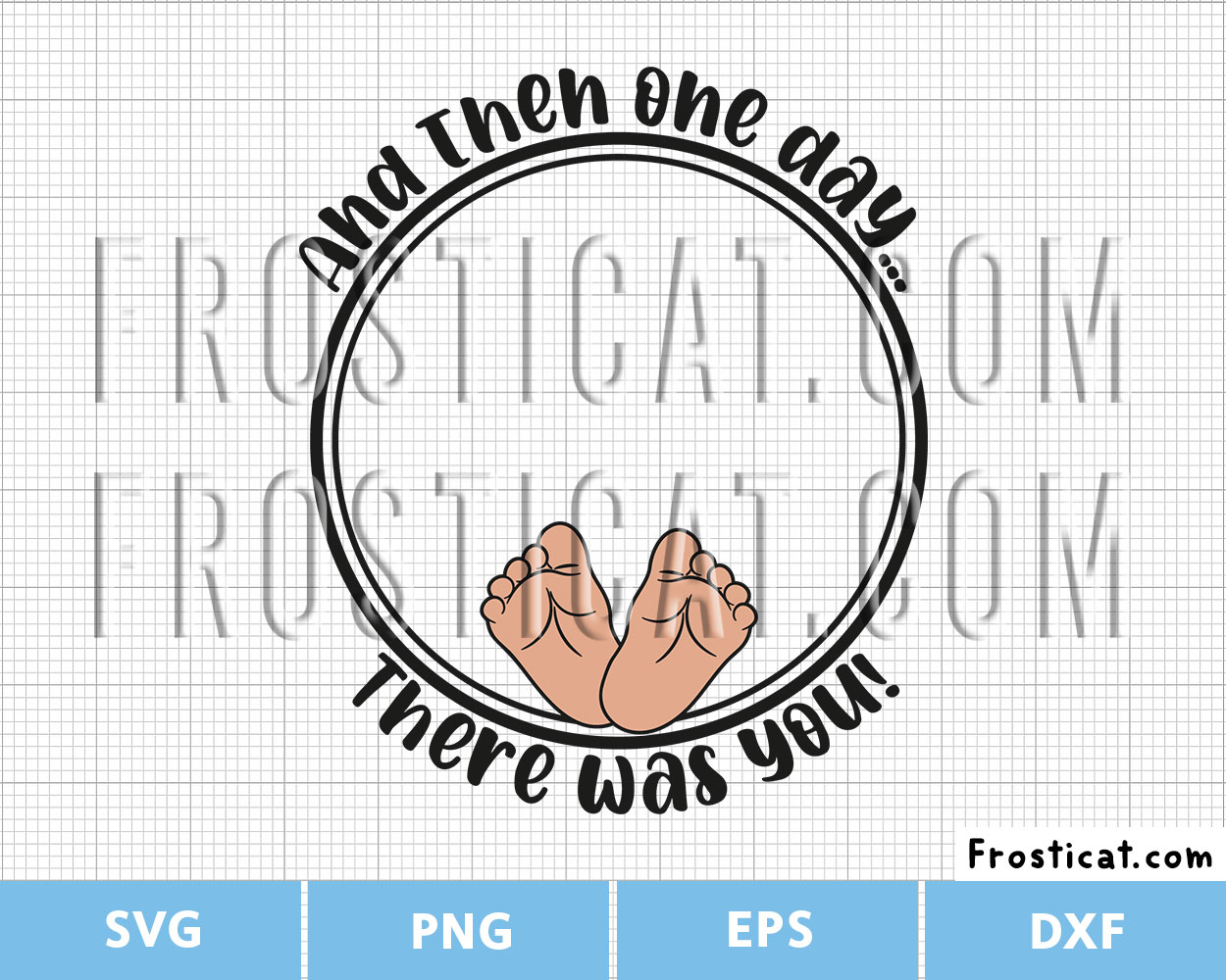 And Then One Day There Was You Svg, Baby Footprint Svg