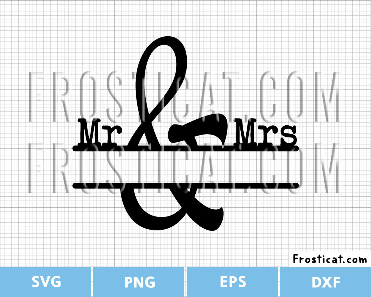 Mr And Mrs Ampersand Wedding Svg, Mr & Mrs Svg
