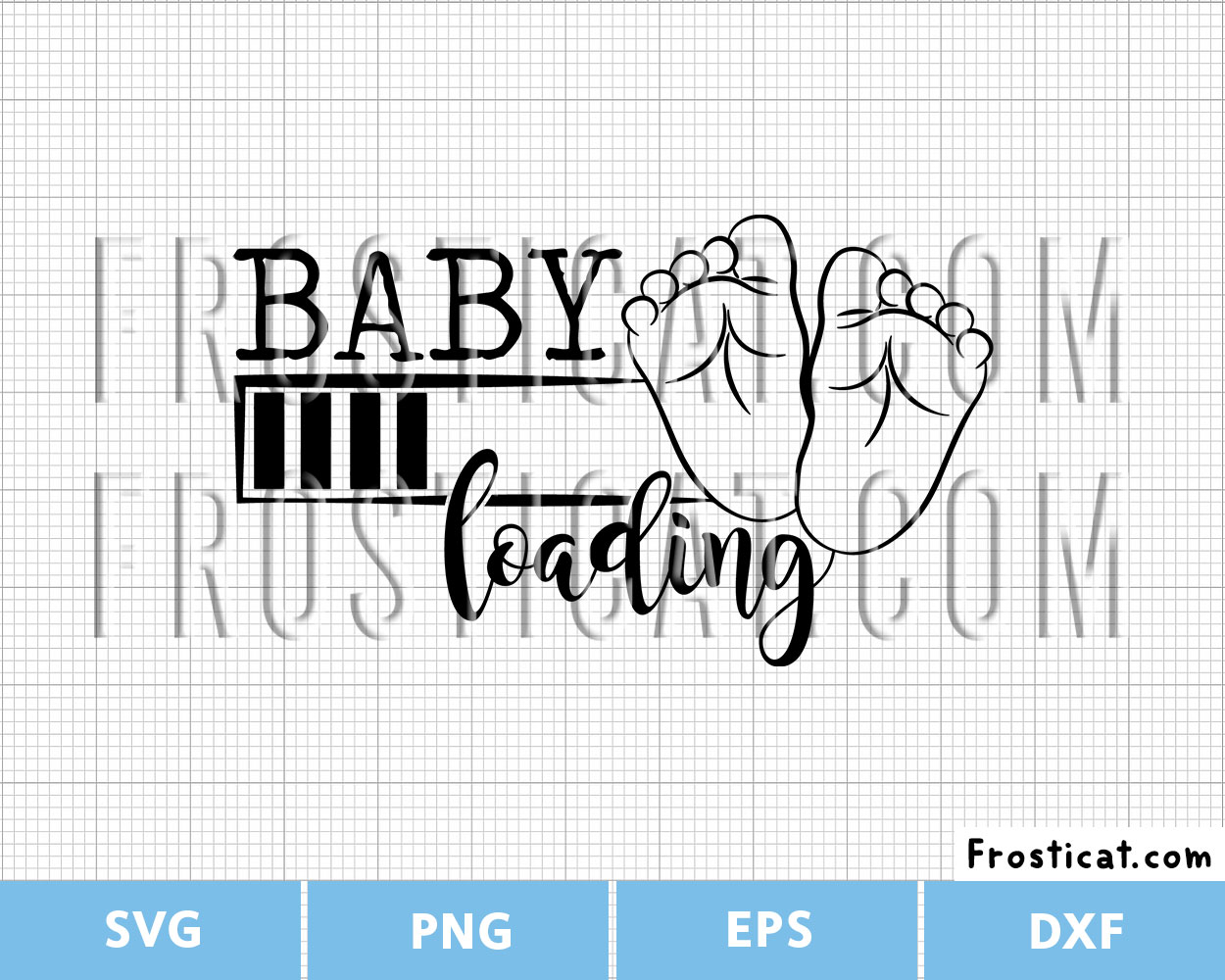 Baby Loading Progress Bar Svg, Baby Footprints Svg