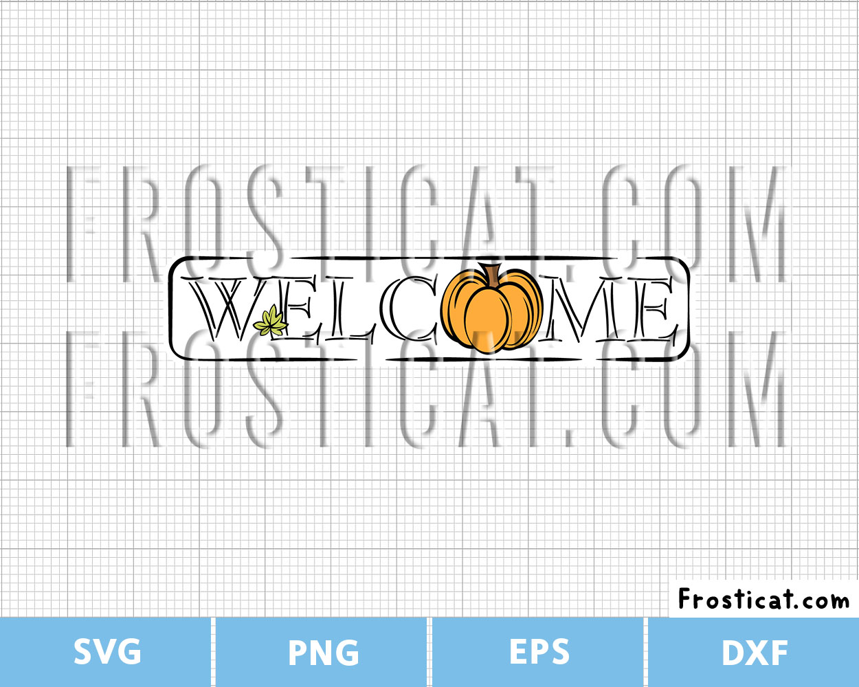Welcome Fall Svg, Fall Svg, Autumn Svg, Pumpkin Svg