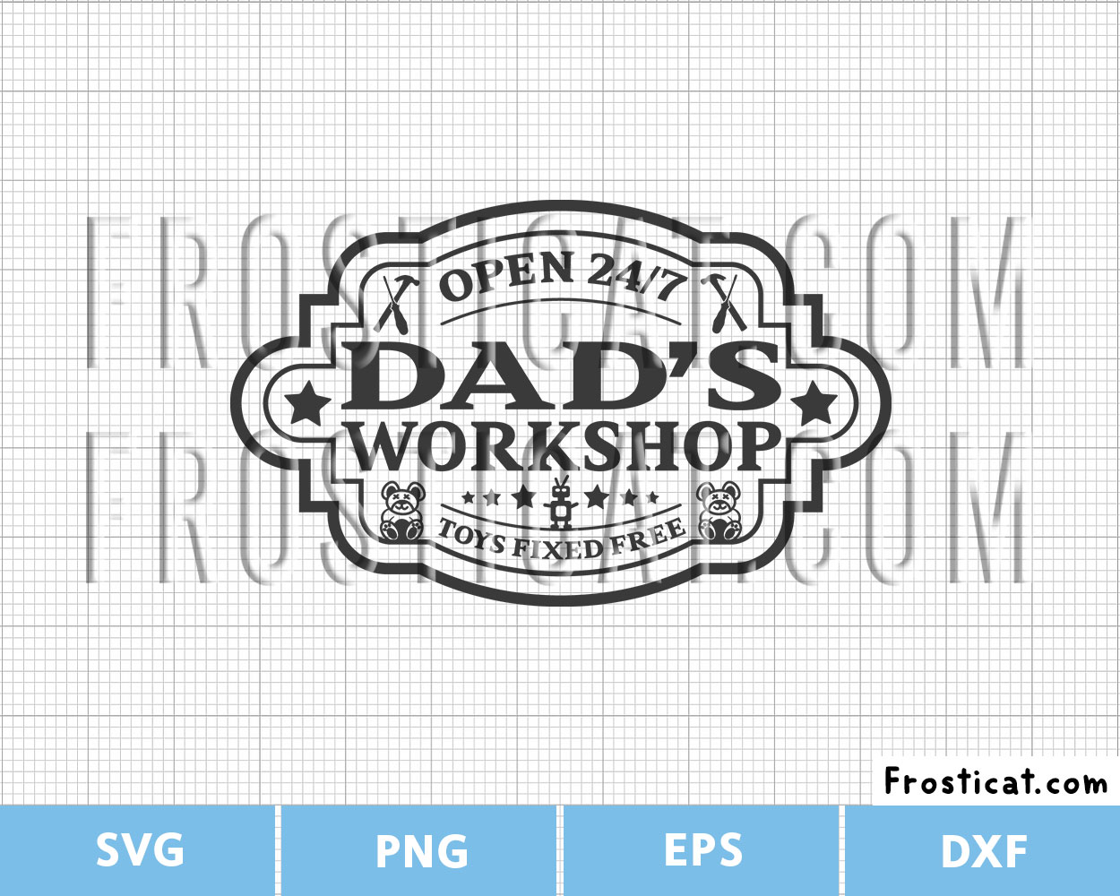 Dads Workshop Svg, Dad Svg, Handyman Svg, Fathers Day Svg
