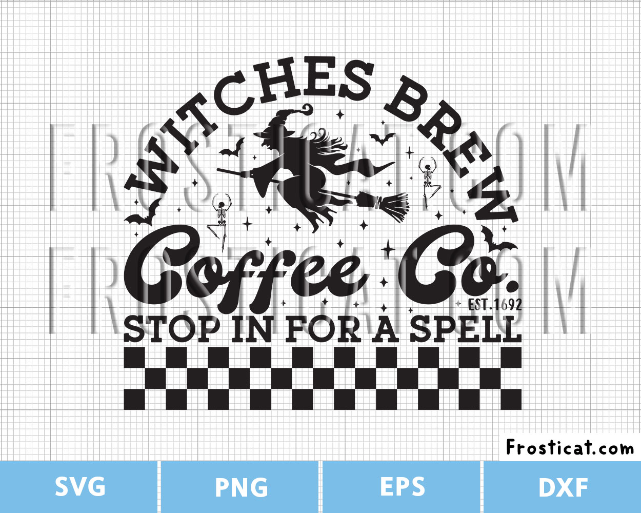 Witches Brew Coffee Co Est 1692 Svg, Halloween Svg