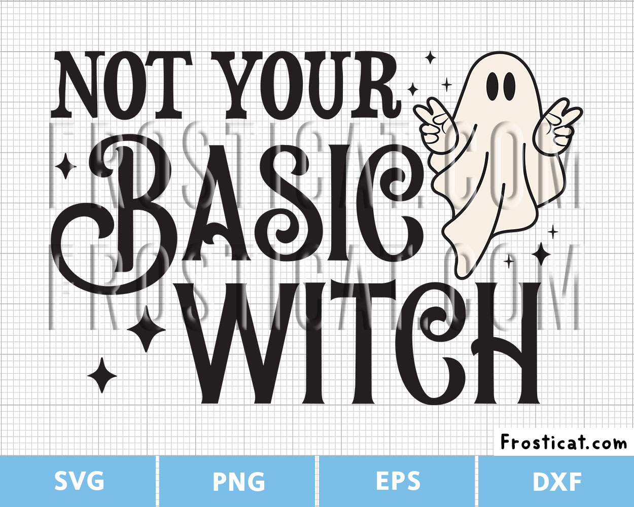 Not Your Basic Witch Svg, Boo Svg, Halloween Svg, Witch Svg